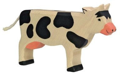 Holztiger Wooden Black & White Cow