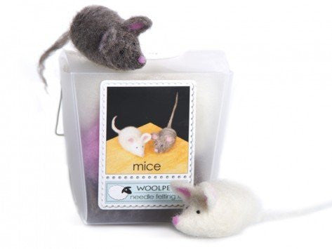 WoolPets Needle Felting Kit - Mice