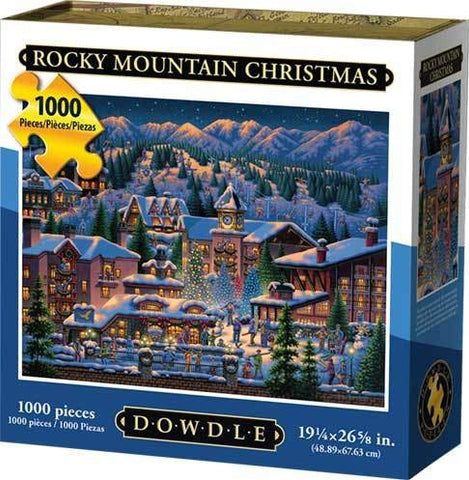 Dowdle Jigsaw Puzzle - Rocky Mountain Christmas - 1000 Piece