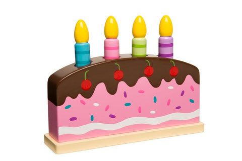 The Original Toy Company - Wood Pop Up Birthday Cake