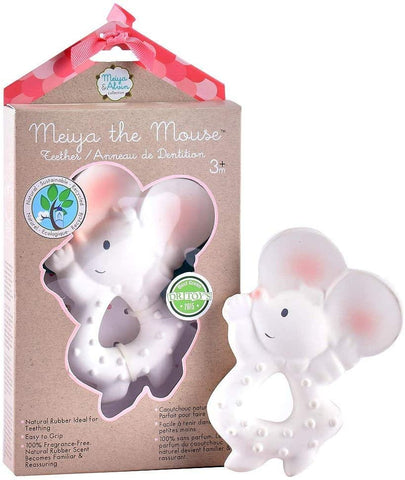 Tikiri Natural Rubber Teether - Meiya the Mouse
