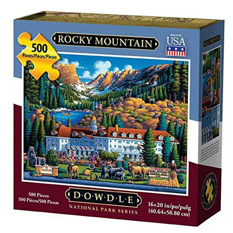 Rocky Mountain 500 Piece Puzzle by Dowdle Folk Art