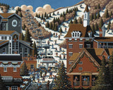 Dowdle Folk Art Ski Park City 500pc 16x20 Puzzles