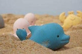 Tikiri My First Ocean Buddies Natural Rubber Rattle and Bath Toy - Dolphin