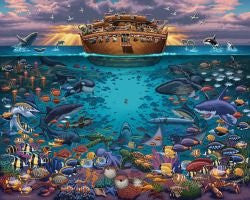 Noah's Ark Under the Sea 500 Piece Puzzle by Dowdle Folk Art