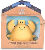 Tikiri My First Ocean Buddies Natural Rubber Rattle and Bath Toy - Crab