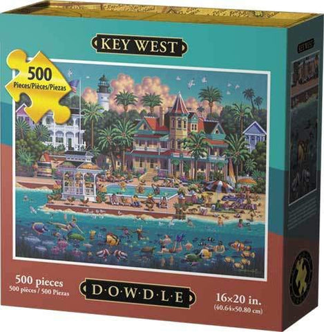 Key West Florida Puzzle 500 Piece by Dowdle Folk Art