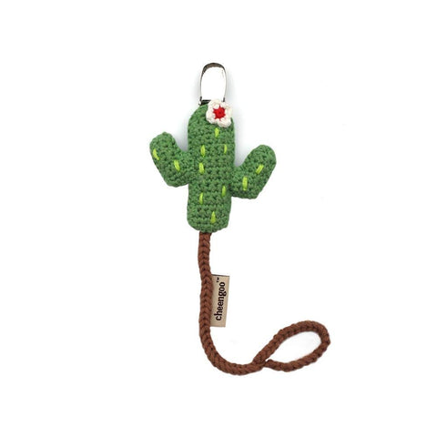 Cheengoo Hand Crocheted Pacifier Clip - Cactus