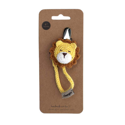 Cheengoo Hand Crocheted Pacifier Clip - Lion