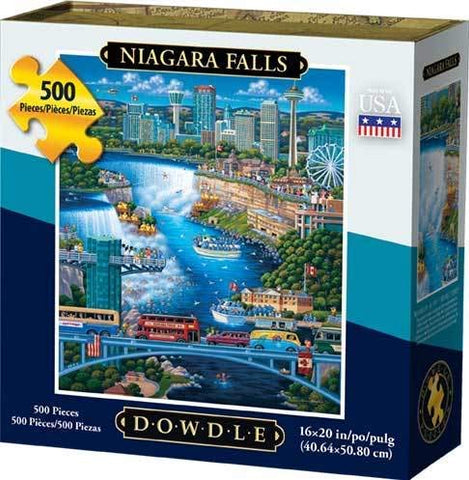 Dowdle Folk Art Niagra Falls 500pc 16x20 Puzzles