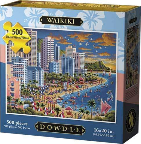 Dowdle Folk Art Waikiki 500pc 16x20 Puzzles