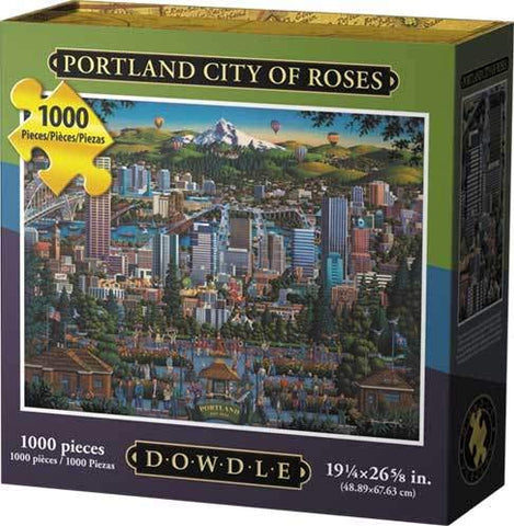 Dowdle Jigsaw Puzzle - Portland City of Roses - 1000 Piece