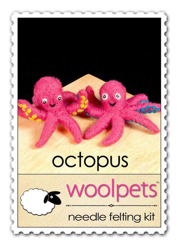 WoolPets Needle Felting Kit - Octopus (Makes 2)