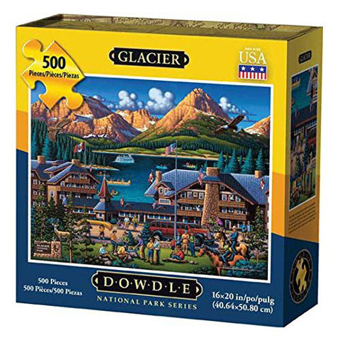 Glacier National Park 500 Piece Puzzle by Dowdle Folk Art