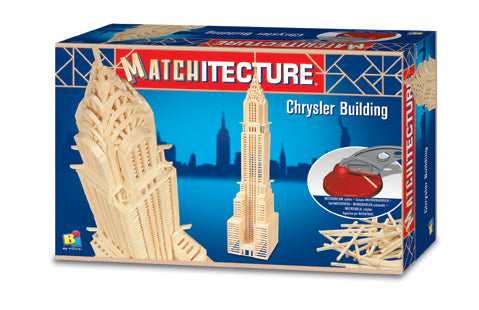 Bojeux Matchitecture Wood Microbeam Model Construction Set - Chrysler Building