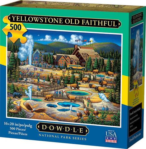 Dowdle Jigsaw Puzzle - Yellowstone Old Faithful - 500 Piece