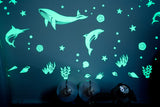 GloPlay Glow in The Dark Wall Sticker, Sea Animal Series (48pcs/Pack)