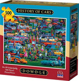Dowdle Jigsaw Puzzle - History of Cars - 500 Piece