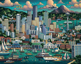 Dowdle Folk Art Seattle 1000 Piece Jigsaw Puzzle