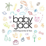 Baby Jack Baby Sensory Crinkle & Teething Square Lovey Toy with Closed Ribbon Tags for Increased Stimulation: 8"X8" Airplanes