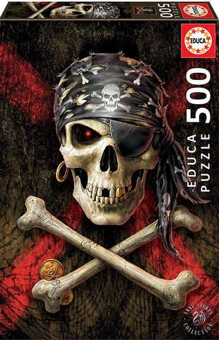 Educa Borras 17964 500 Skull of a Pirate Puzzle, Multicoloured
