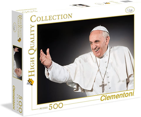 Clementoni 500-Piece Jigsaw Puzzle - High Quality Collection - Papa Francesco (Pope Francis)