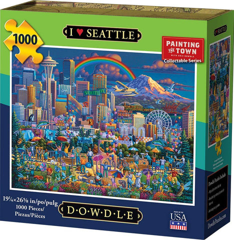 Dowdle Jigsaw Puzzle - I Love Seattle - 1000 Piece