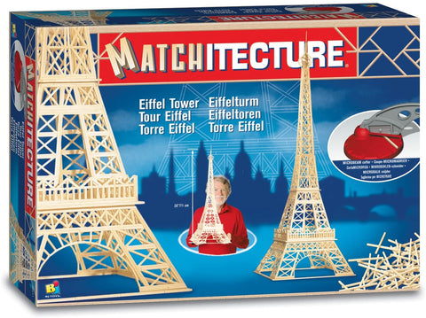 Bojeux Matchitecture Wood Microbeam Construction Set - Eiffel Tower