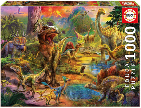 Educa 1000 Piece Puzzle, Land of The Dinosaurs