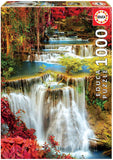 Waterfall in Deep Forest 1000 Pieces Jigsaw Puzzle