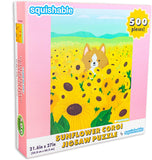 Squishable Sunflower Corgi Jigsaw Puzzle - 500 Pieces