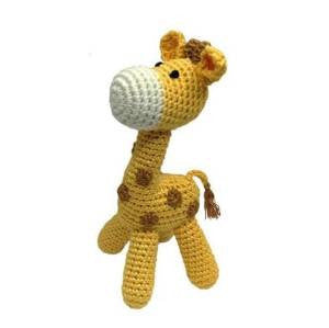 Cheengoo Organic Hand Crocheted Giraffe Rattle