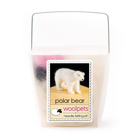 WoolPets Wool Needle Felting Kit - Polar Bear