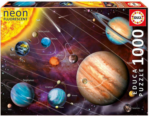 Educa Solar System 14461 Neon Series Jigsaw Puzzle (1000 Piece)